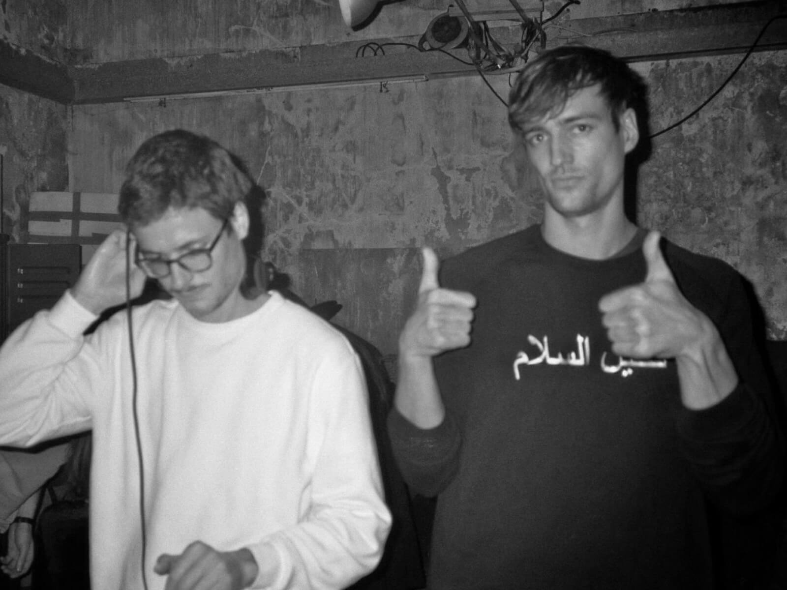 Johannes and Julian DJing, sometime back in 2019. Photo: Elisa Metz